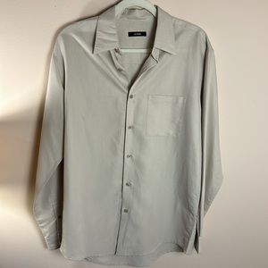 ‼️ Alfani Men’s Microsuede Button-Up Shirt - Small, Oversized Fit